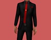 Black Suit Black/Red Tie