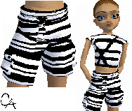 Safari Zebra Shorts