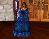 Blue sparkle pinces gown