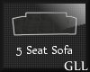 GLL LP 5 Grey Sofa
