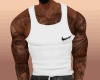 [M] Air Wht Tank + Tat