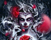 6v3| Red Flower Skull