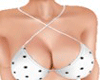 white polka sexy bikini