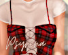 Molly plaid corset tee