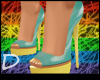 {D} Neon Party Heels