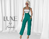 LUXE Pant Fit Teal White