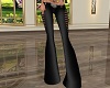 Black Cut Away Flares