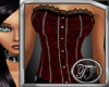 TI red swirl corset