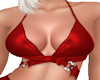 red leather bra top