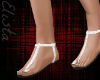 E~ White Sandals