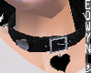 *E* dark heart necklace