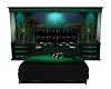 Green and black Bed