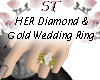 ST}Diamond Gold Ring HER
