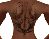 Wings Guitar Back Tattoo