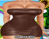(A) Leather Dress Brown