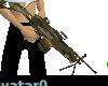 camouflaged animated gun