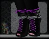 {BZ} Chain Boot Purple