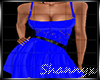 $ Mini Lace Blue Dress