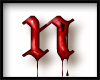 blood dripping letter n