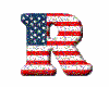 (1) American Flag "R"