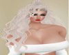 Sexy curly of white hair