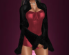 Black Coat & Red Dress