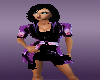 disco purple wow dress