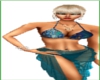Teal bikini's and wrap