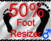 *M* Foot Resizer 50%