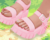 ⁘ cute pink sandals