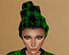 Green Plaid Head Towel F