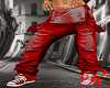"RD" Overalls  (F) Red