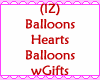 Balloons Hearts wGifts