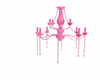hot pink chandelier
