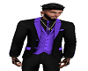 Purple floral suit