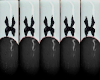 Goth Bows- Grey