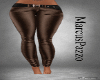 Brown Leather Jeans