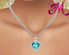 Silver Necklaces Blue