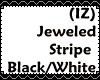 (IZ) Jeweled Stripe B/W