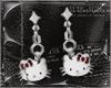 青. Kitty Earrings
