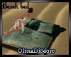 (OD) Beach bed w/pillows