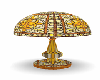 Gold stainglass lamp