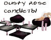 Dusty Rose Candle Tbl