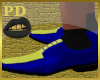 Blue/Yellow Dress Shoes