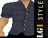 LG1 Black linen Shirt