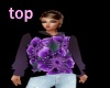purple flower sweatshirt