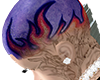 hair purple fire