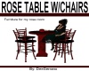 ROSE TABLE W/ CHAIRS