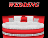 ~C~WEDDING BENCH RED/WHT