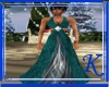 [K] Teal Evening Gown